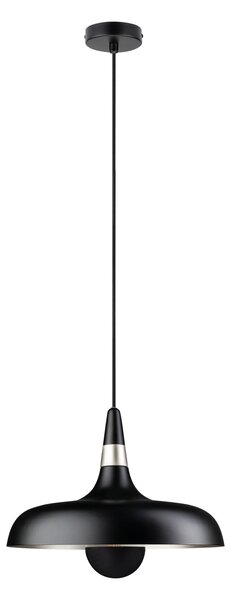 Paulmann 78481 Juna, černé závěsné svítidlo z kovu, 1xE27, Ø34,2cm