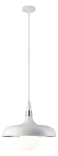 Paulmann 78484 Juna, bílé závěsné svítidlo z kovu, 1xE27, Ø34,2cm