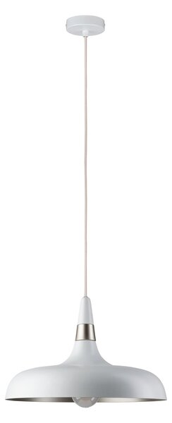 Paulmann 78484 Juna, bílé závěsné svítidlo z kovu, 1xE27, Ø34,2cm