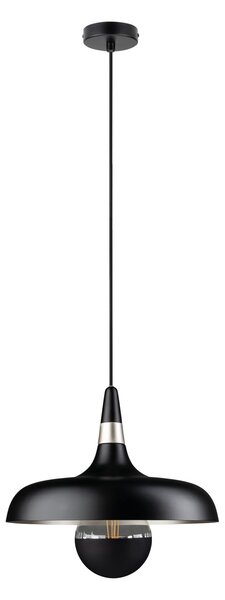 Paulmann 78481 Juna, černé závěsné svítidlo z kovu, 1xE27, Ø34,2cm