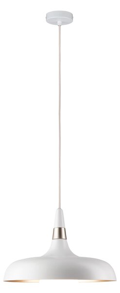 Paulmann 78484 Juna, bílé závěsné svítidlo z kovu, 1xE27, Ø34,2cm