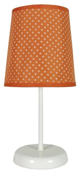 Dětská stolní lampička s puntíky GALA - 1xE14, 40W, oranžová