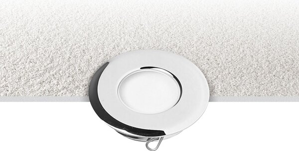 Linea Light C00477CHWXF Vissa_R, zápustné svítidlo do podlahy, 0,7W LED 3000K, chrom, prům.3,5cm