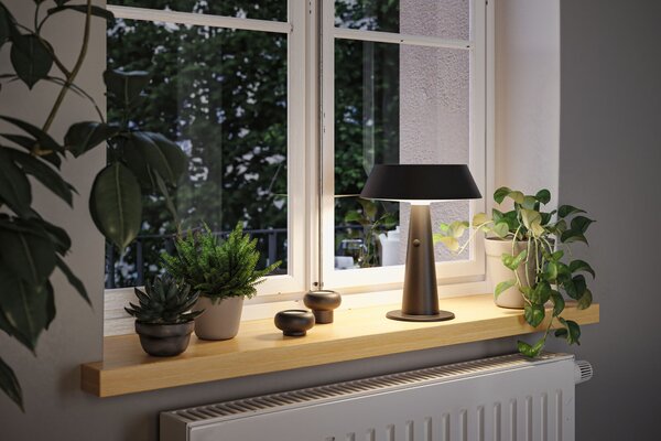 Paulmann 94612 Soala, černá solární lampička na baterii, 2,1W LED 2700K, výška 30,6cm, IP44
