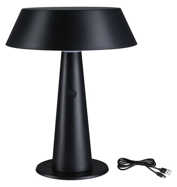 Paulmann 94612 Soala, černá solární lampička na baterii, 2,1W LED 2700K, výška 30,6cm, IP44