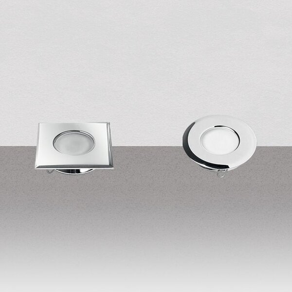 Linea Light C00477NKWXF Vissa_R, zápustné svítidlo do podlahy, 0,7W LED 3000K, kartáč nikl, prům.3,5cm