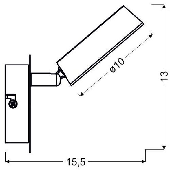 LED nástěnná lampa na čtení ISLA - 1x4W, 3000K (teplá bílá), chromovaná