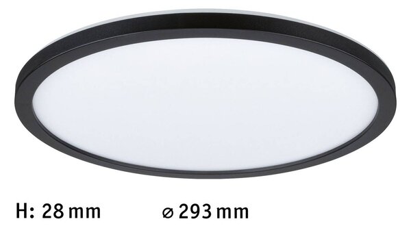 Paulmann Atria Shine panel on/off černá 830 Ø29cm