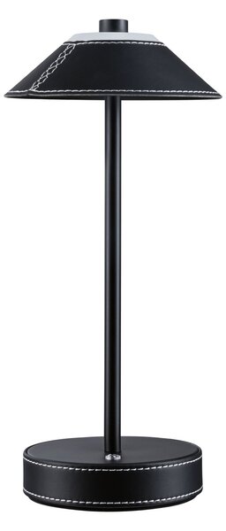 Paulmann 71173 Pellini, černá stolní lampička na baterii, 2W LED 3000-6500K, výška 33cm