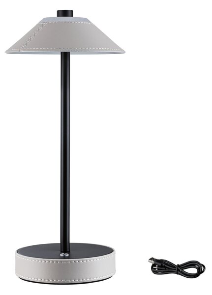 Paulmann 71174 Pellini, béžová stolní lampička na baterii, 2W LED 3000-6500K, výška 33cm