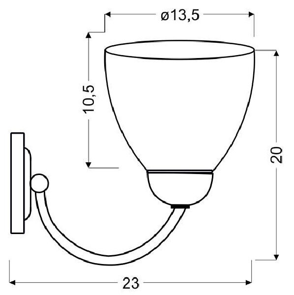 Nástěnné osvětlení ULI - 1xE27, 60W, stříbrné / bílé