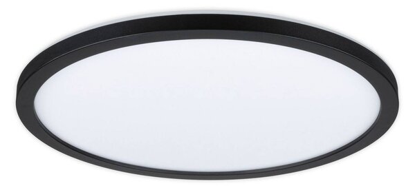 Paulmann Atria Shine LED panel, černý, Ø 29 cm, 3000 K, zapnuto/vypnuto, Černá, Obývací pokoj / jídelna, Plast, Moderní