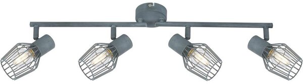 Stropní bodové svítidlo VIKING - 4xE14, 40W, šedé