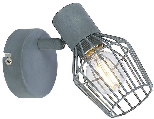 Nástěnné bodové svítidlo VIKING - 1xE14, 40W, šedé