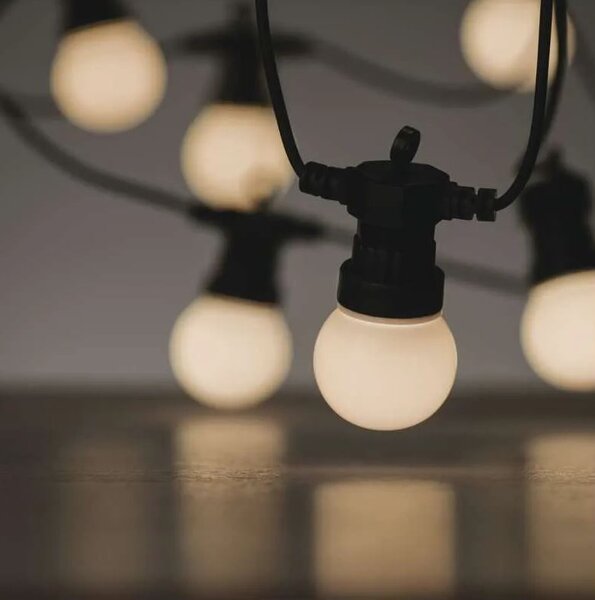 Emos LED světelný párty/vánoční řetěz 10x koulička mléčná, 5 m, venkovní i vnitřní, teplá bílá