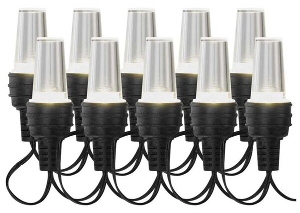 Emos LED světelný párty/vánoční řetěz 10x kužel čirá, 4,5 m, venkovní i vnitřní, studená bílá