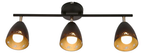Moderní bodové stropní svítidlo COTY - 3xE14, 40W, černé