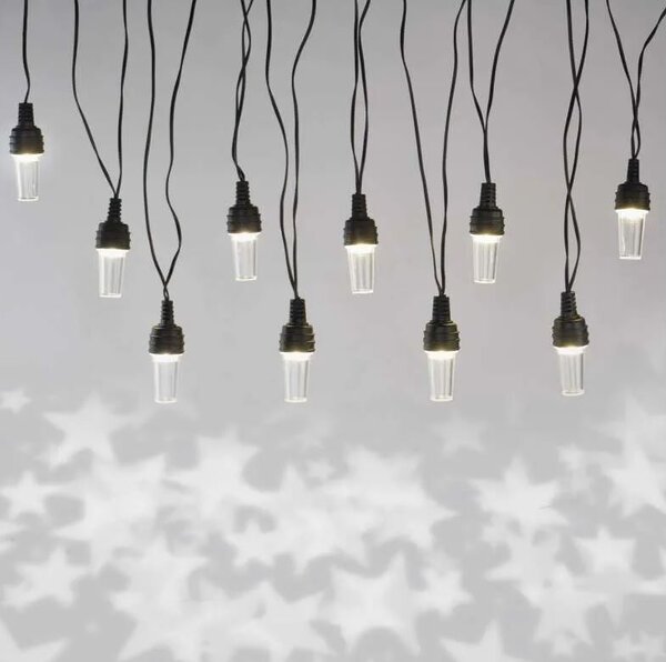Emos LED světelný párty/vánoční řetěz 10x kužel čirá, 4,5 m, venkovní i vnitřní, studená bílá