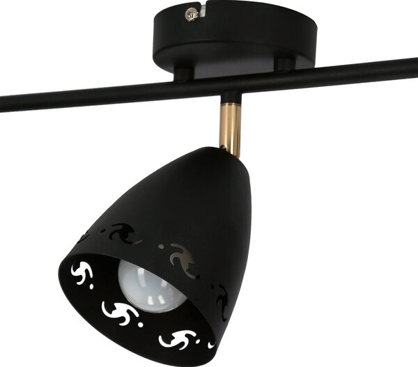 Moderní bodové stropní svítidlo COTY - 3xE14, 40W, černé