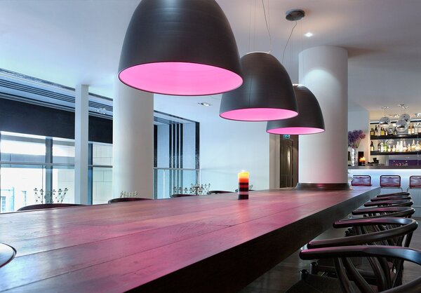 Artemide A240600 Nur Halo Anthracite grey, závěsné svítidlo s nepřímým osvětlením, 1x23W LED E27, antracit, prům. 55cm