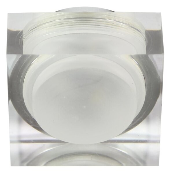 Podhledové stropní LED svítidlo GALLATIN - 3W, 3000K (teplá bílá), 7x7cm, hranaté, čiré