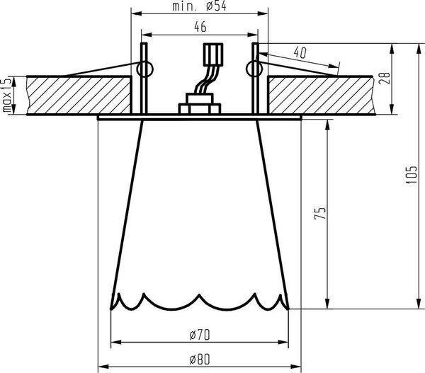 Designové podhledové stropní osvětlení PALMER - 1xG9, 40W, chromované / čiré