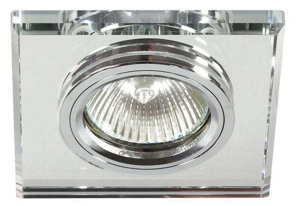 Stropní podhledové moderní osvětlení COLFAX - 1xGU5,3, MR16, 50W, hranaté, čiré