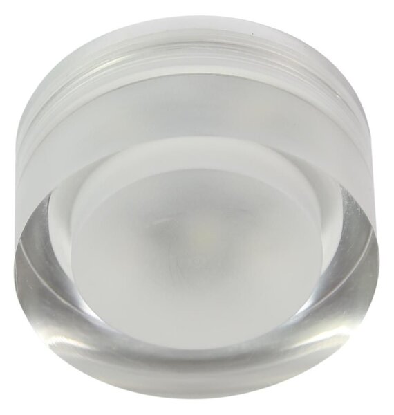 Podhledové stropní LED světlo GALLATIN - 3W, 6500K (studená bílá), 7cm, kulaté, čiré