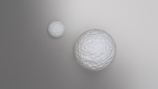 Artemide 1701010A Meteorite wall/ceiling 35, nástěnné/stropní designové svítidlo z foukaného skla, 1x150W E27, prům. 35cm