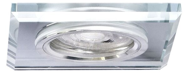 Stropní podhledové moderní osvětlení COLFAX - 1xGU5,3, MR16, 50W, hranaté, čiré