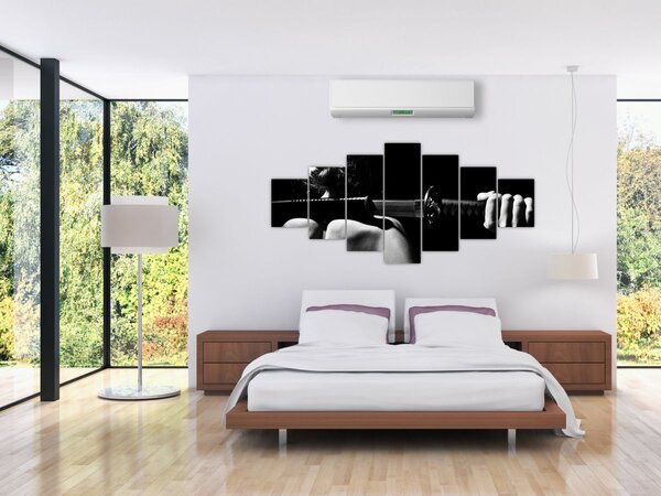 Obraz - Žena s mečem (210x100 cm)