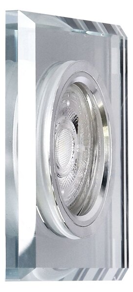 Stropní podhledové moderní osvětlení COLFAX - 1xGU5,3, MR16, 50W, hranaté, čiré