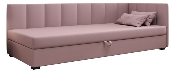 Jednolůžková postel 90x195 MANKA PLUS 1 - růžová