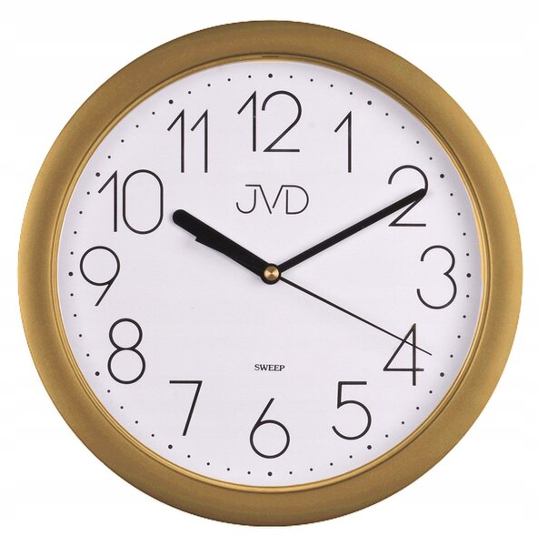 JVD HP612.26 - 25 cm - ZLATÉ - Nástěnné hodiny