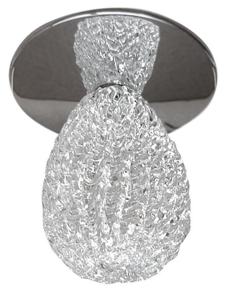Stropní podhledové bodové osvětlení SITKA - 1xG4, 20W, kulaté, chromované