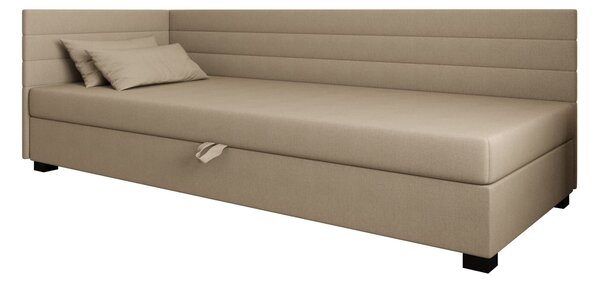 Čalouněná postel 80x195 KASANDRA PLUS 1 s úložným prostorem - hnědá
