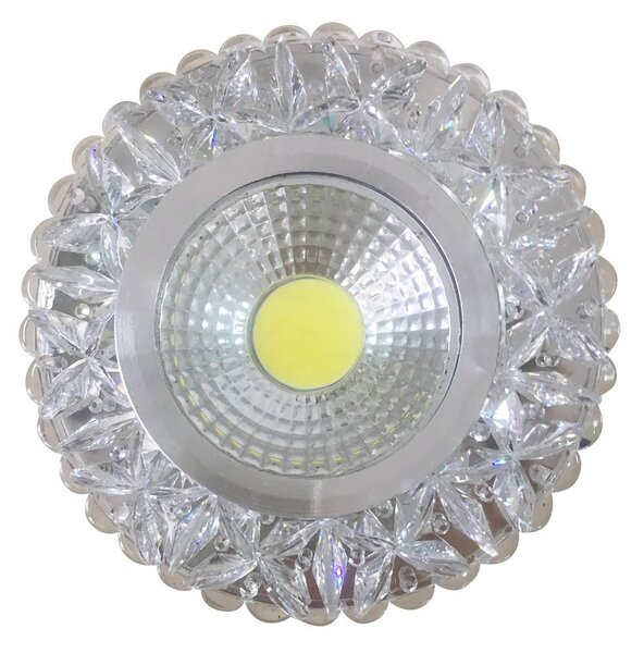 Stropní LED podhledové svítidlo GALLATIN - 5W, 4200K (denní bílá), 10cm, kulaté, čiré
