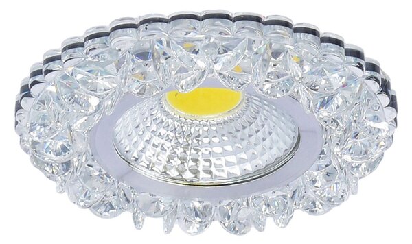 Stropní LED podhledové svítidlo GALLATIN - 5W, 4200K (denní bílá), 10cm, kulaté, čiré