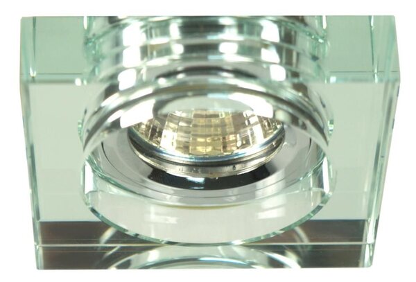 Zápustné stropní osvětlení CLARKSTON - 1xGU5,3, MR16, 50W, chromované / čiré
