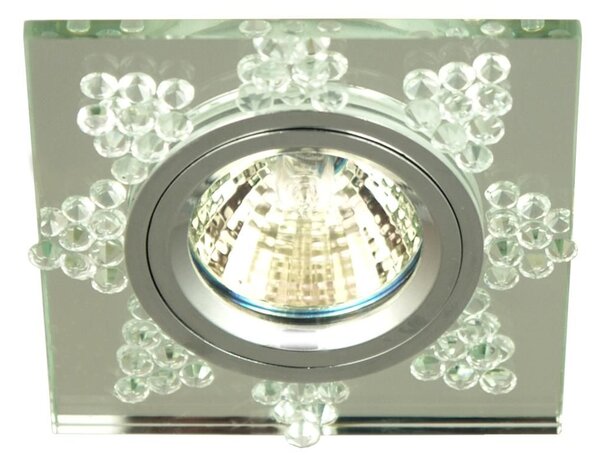 Podhledové stropní designové osvětlení LACONNER - 1xGU5,3, MR16, 50W, hranaté, čiré