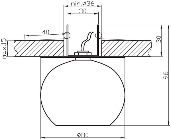 Stropní podhledové designové osvětlení SALCHA - 1xG4, 20W, chromované