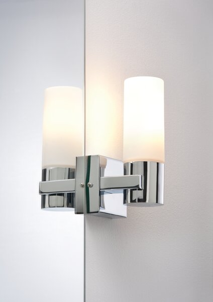 Paulmann 70354 Gemini, set 2 ks nástěnných svítidel do koupelny pro osvětlení k zrcadlu, 2x40W, výška: 19cm, IP44