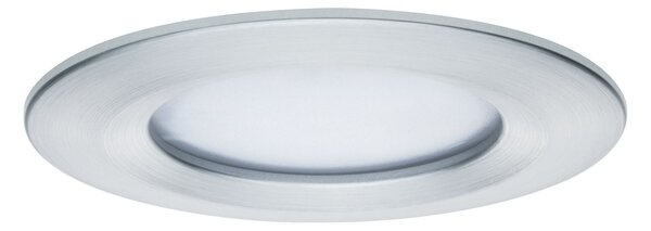 Paulmann 93901 Premium LED Slim Coin Satin, zápustná bodovka 3x6,8W LED 2700K stmívatelná, soustružený hliník, prům. 7,8cm, IP44