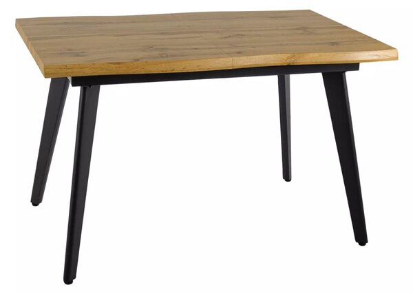 Rozkládací jídelní stůl 120(180)x80 DORIAN - dub / černý