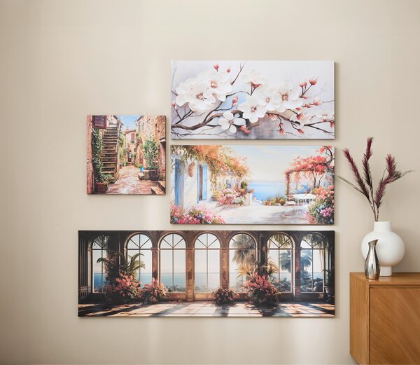 MALBA NA PLÁTNĚ, architektura, 55/55/3 cm Euroart - Obrazy na plátně