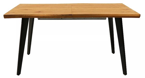 Rozkládací jídelní stůl 120(180)x80 DORIAN - dub / černý