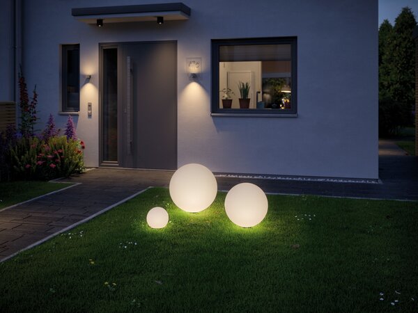 Paulmann 94178 Plug&Shine Globe, venkovní světelný objekt 6,5W LED 3000K, prům.40cm, IP67
