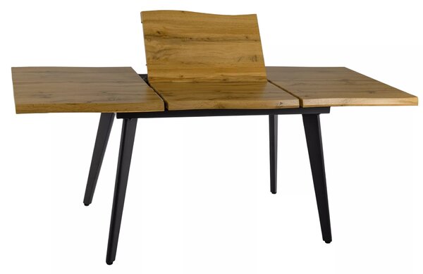 Rozkládací jídelní stůl 150(210)x90 DORIAN - dub / černý