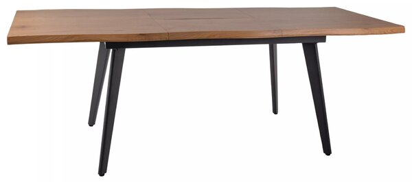Rozkládací jídelní stůl 150(210)x90 DORIAN - dub / černý