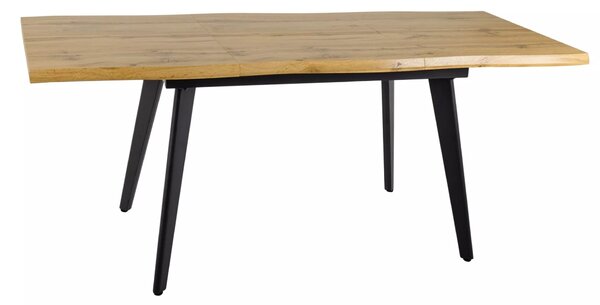 Rozkládací jídelní stůl 150(210)x90 DORIAN - dub / černý